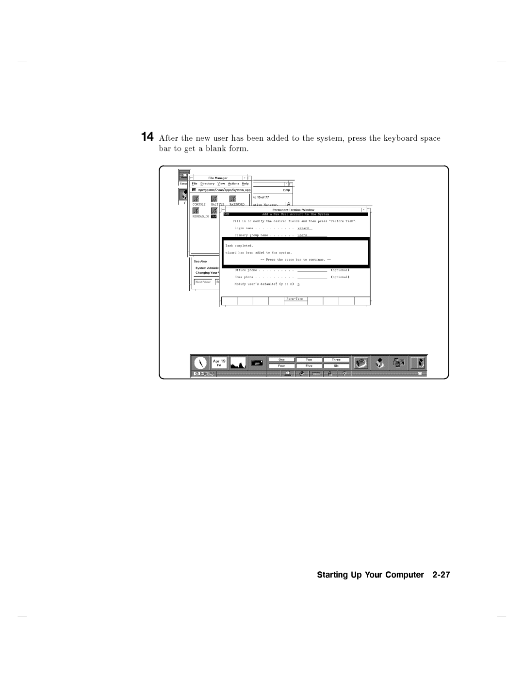 HP 750 manual StartingUpYourComputer2-27 