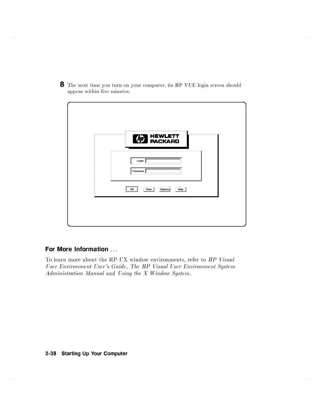 HP 750 manual 38StartingUpYourComputer 