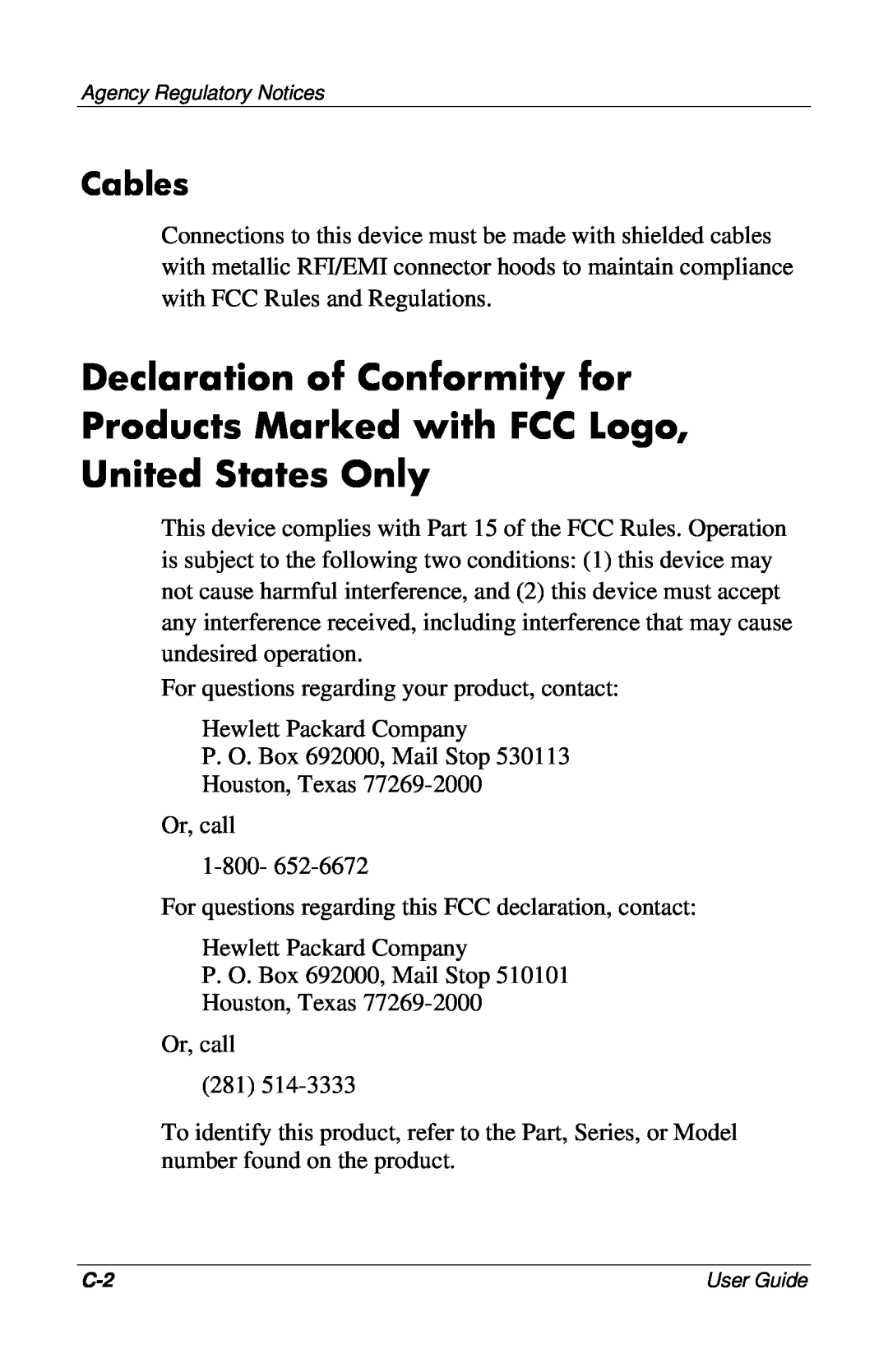 HP 7550, 7500, CRT, 9500, mx704, 5500 manual Cables 