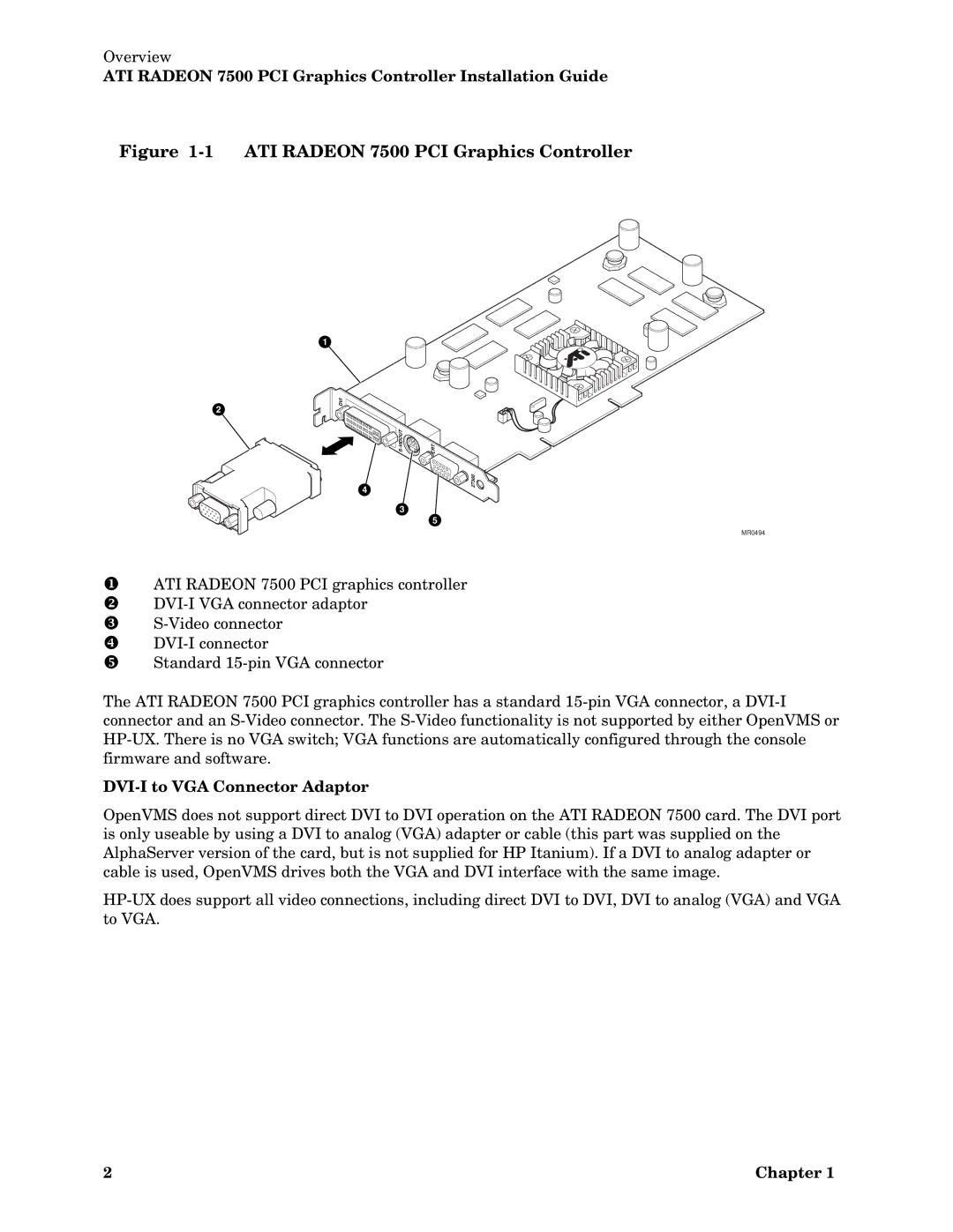 HP 7500 I manual ATI Radeon 7500 PCI Graphics Controller 