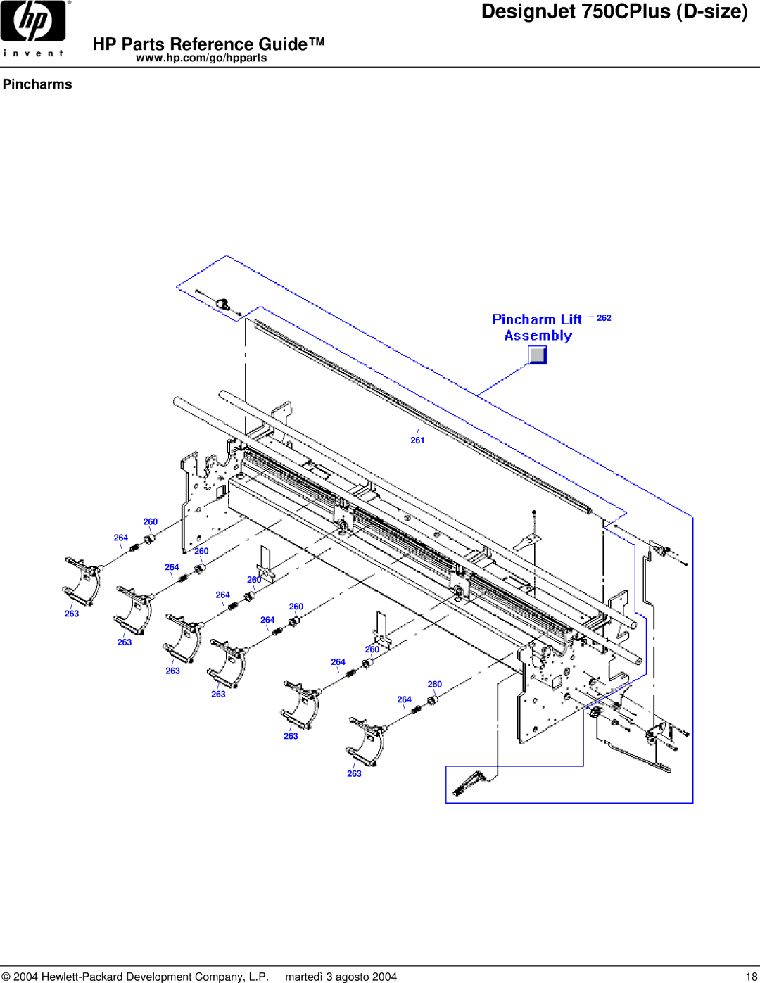 HP 750CPLUS manual Pincharms 