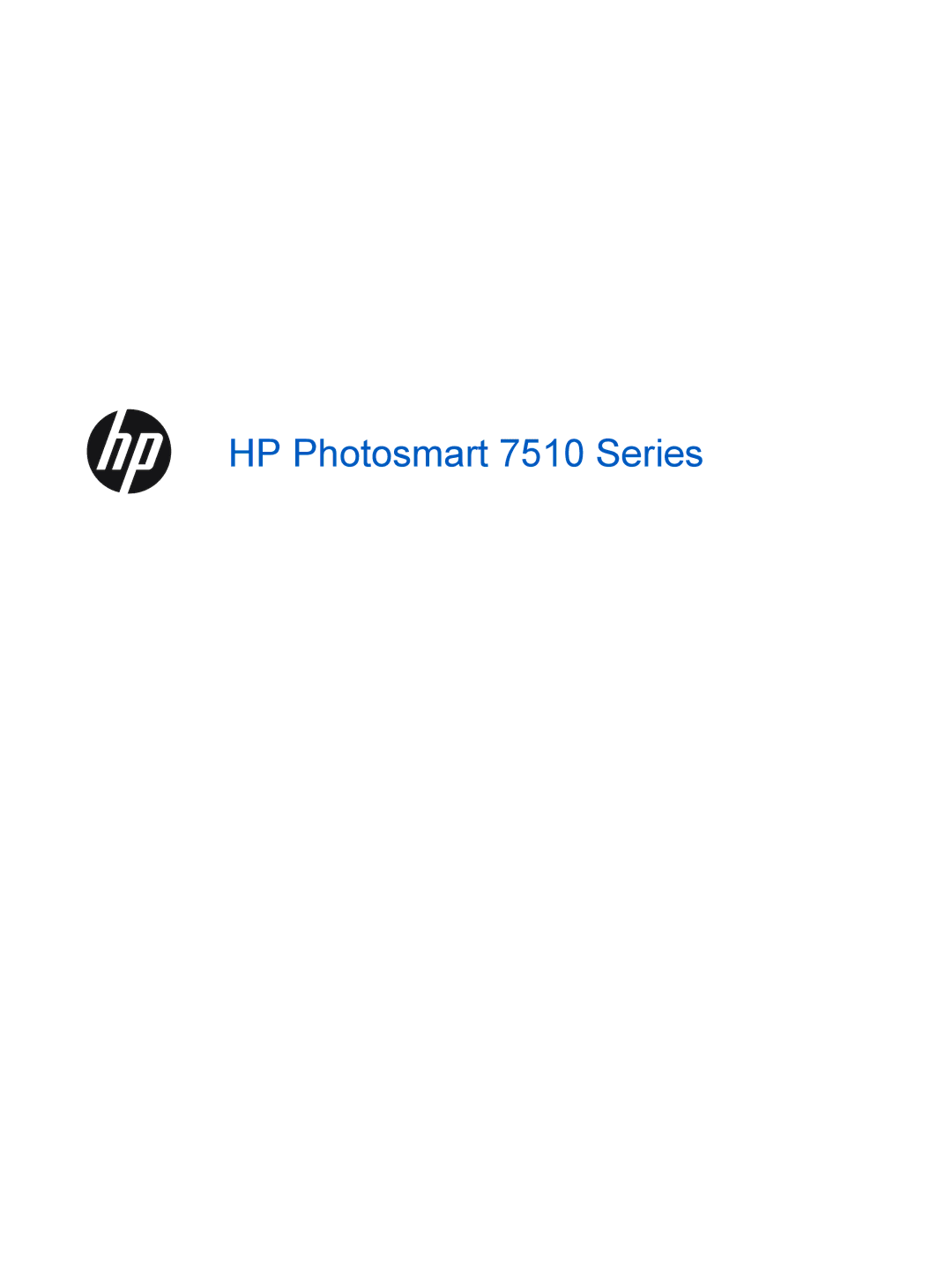 HP 7515 - C311a, 7510 - C311a manual HP Photosmart 7510 Series 