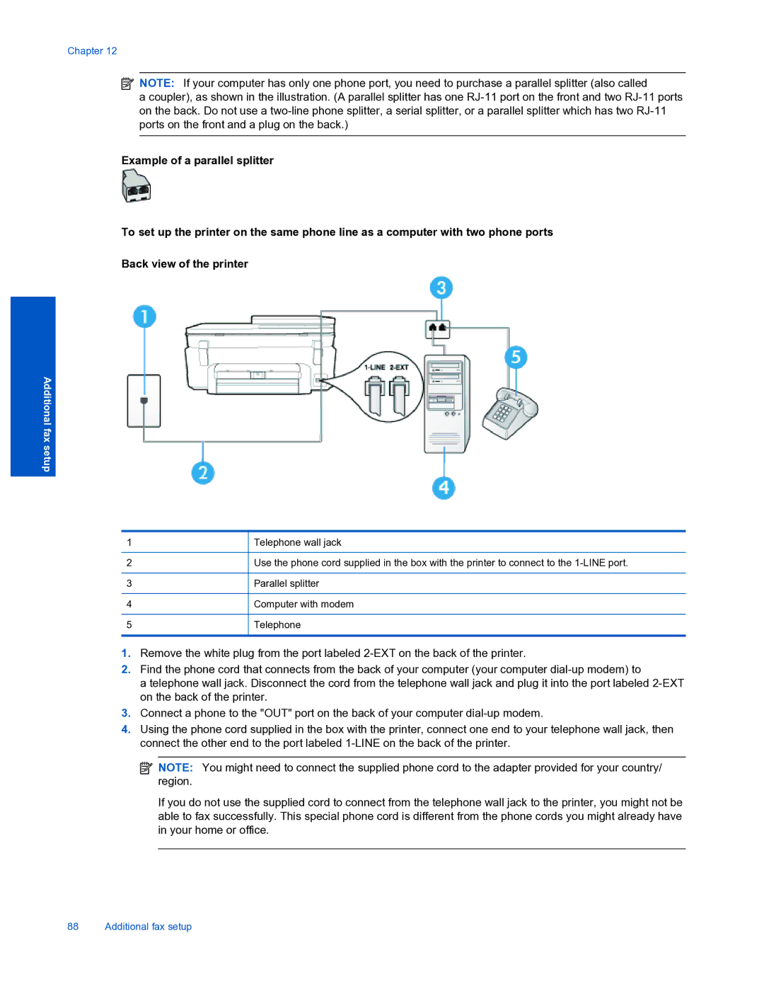 HP 7520 manual Telephone 