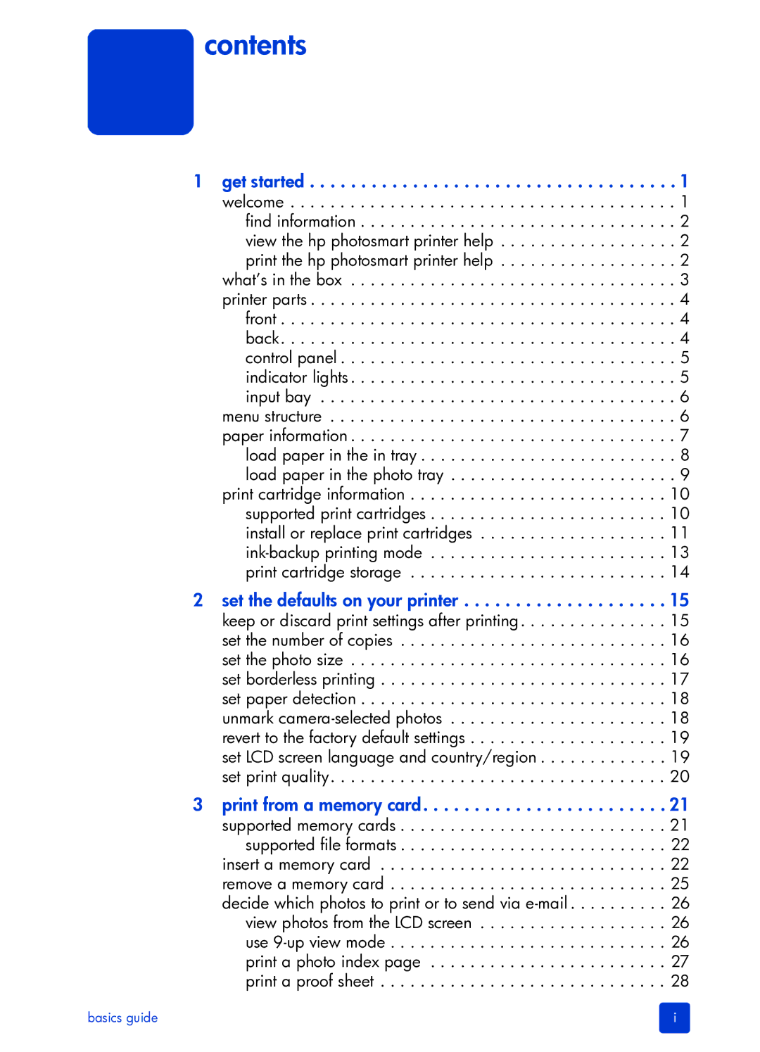 HP 7700 manual Contents 