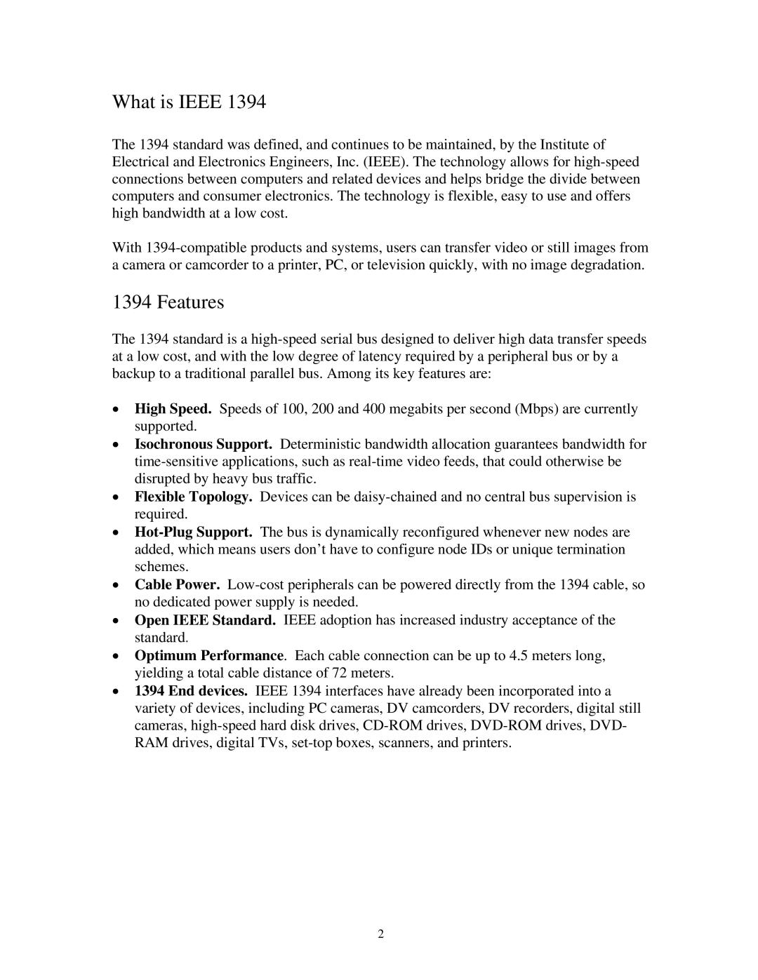 HP 7979 (LA), 7952 (LA), 7956 (LA), 7962 (LA), 7959 (LA) manual What is Ieee, Features 