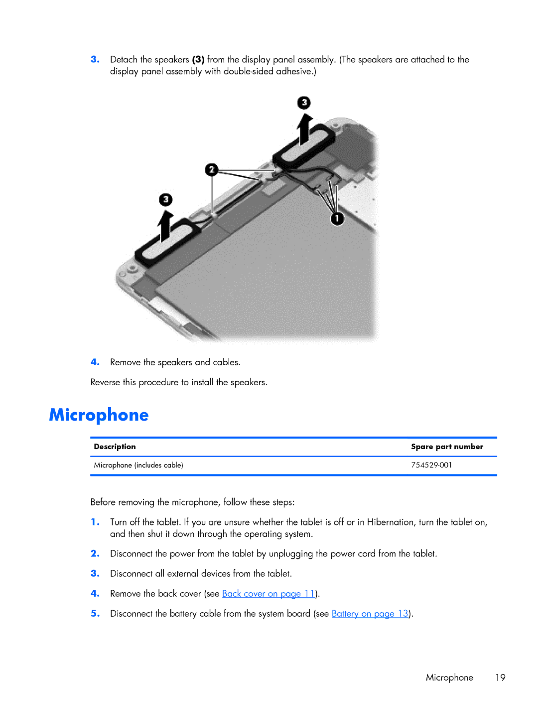 HP 8 1400 manual Microphone 