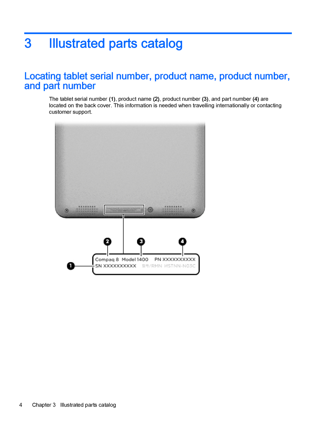 HP 8 II 1411 manual Illustrated parts catalog 