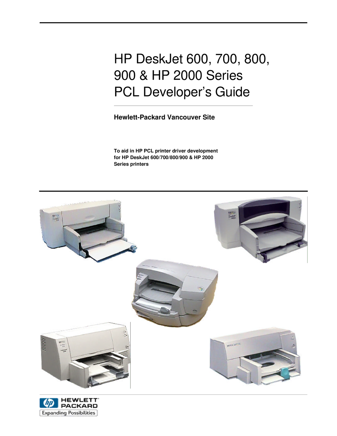 HP 700, 800 manual Hewlett-Packard Vancouver Site 