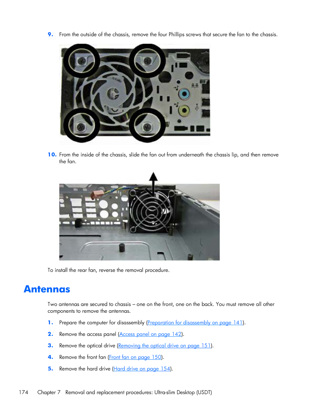 HP 800 G1 manual Antennas 