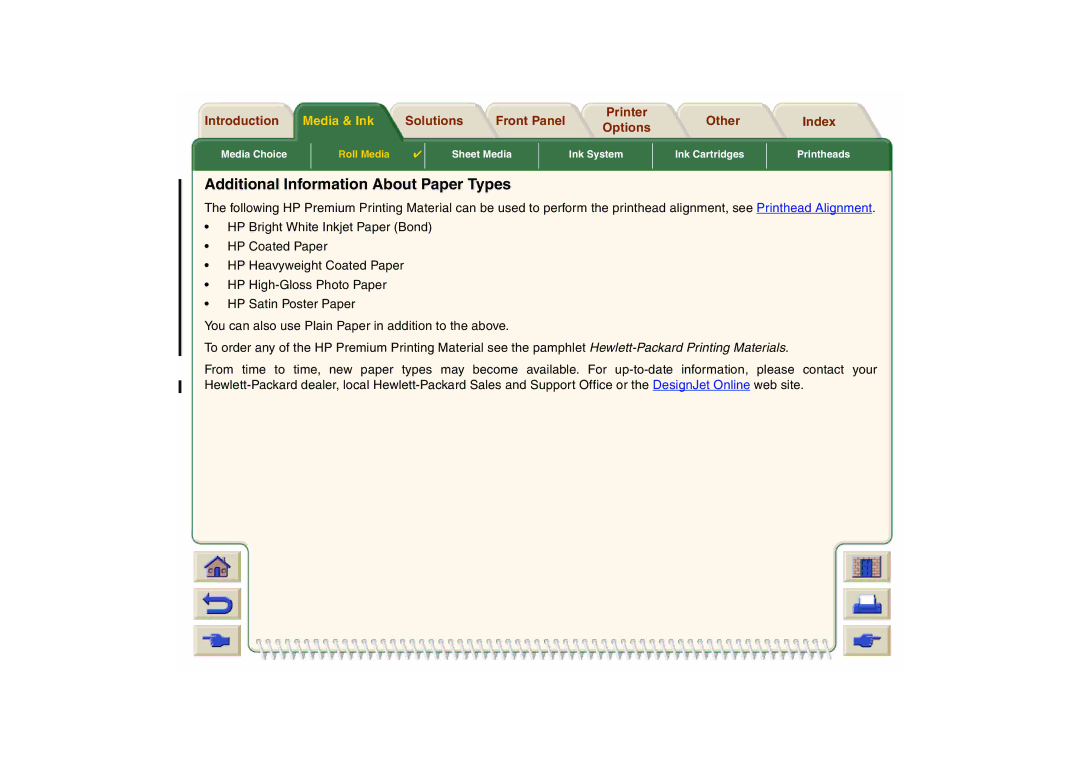 HP 800 manual Additional Information About Paper Types 