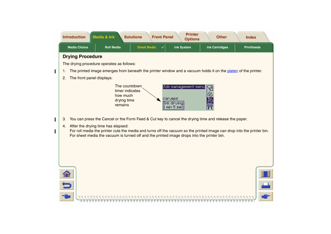 HP 800 manual Drying Procedure 