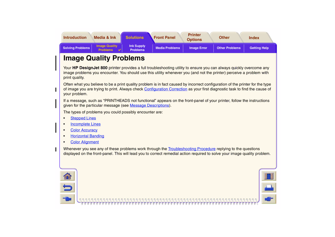 HP 800 manual Image Quality Problems 