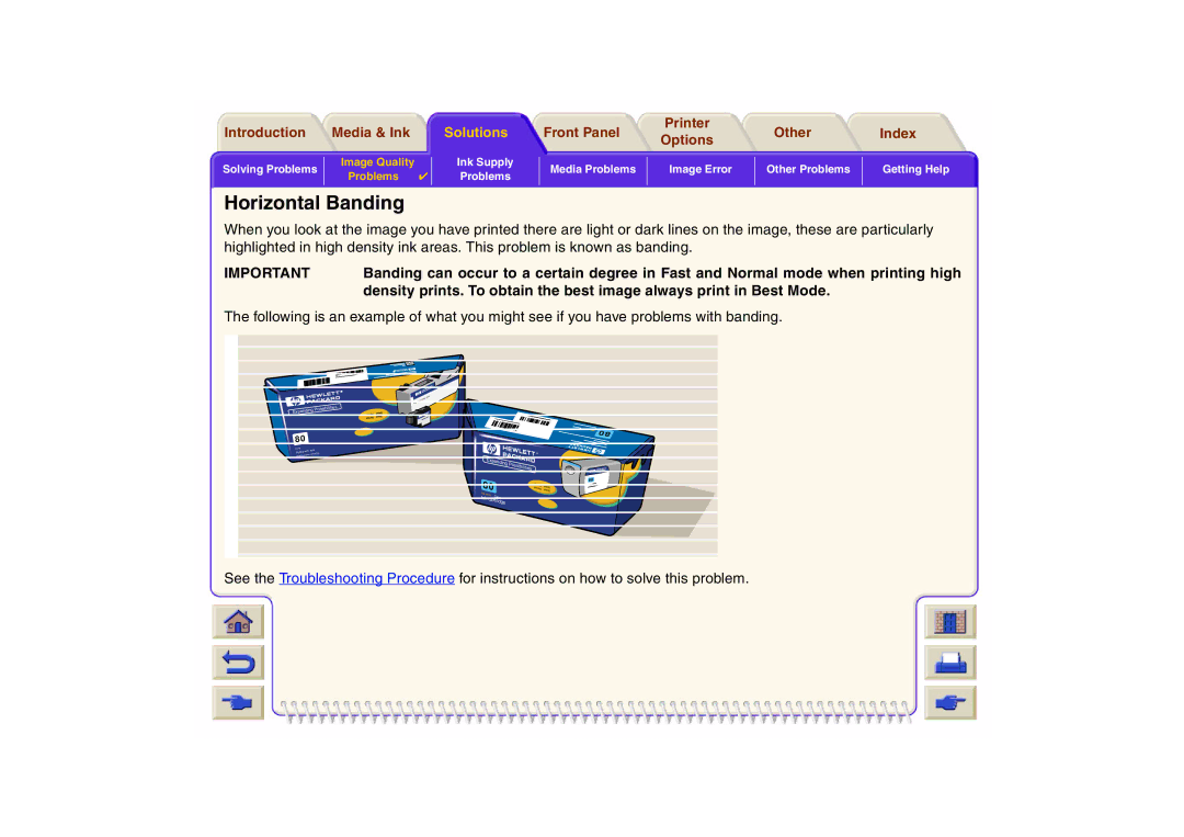 HP 800 manual Horizontal Banding, Possibilities 