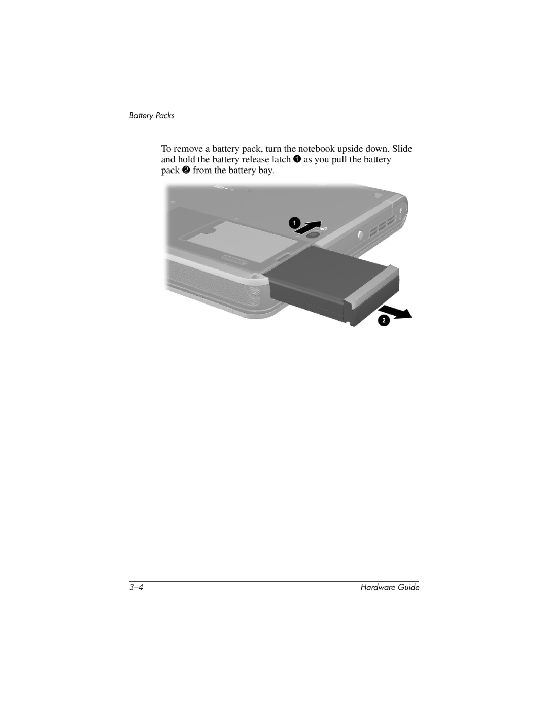 HP 8000 Mobile manual Battery Packs 