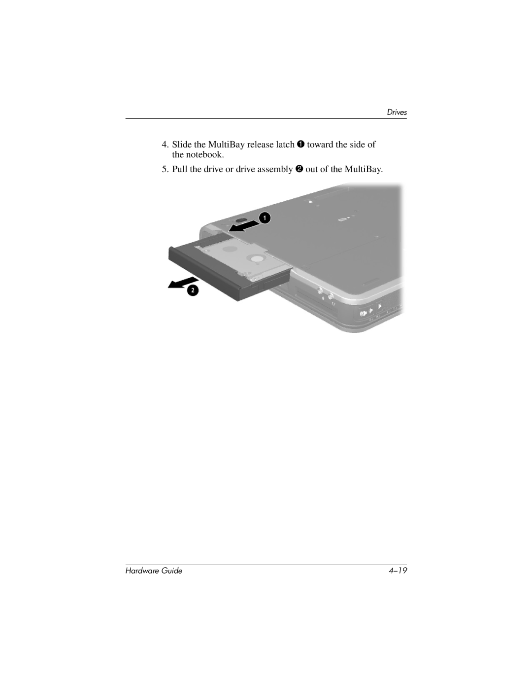 HP 8000 Mobile manual Drives 