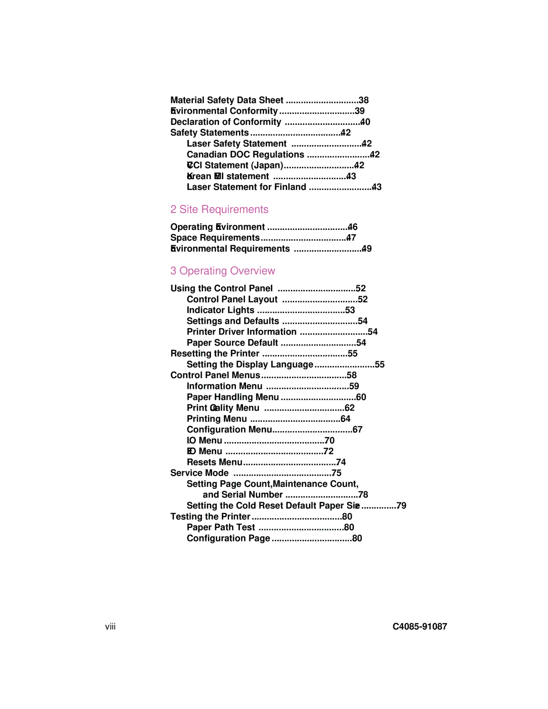 HP 8000 DN, 8000 N, Mopier 240 manual Site Requirements, Operating Overview 