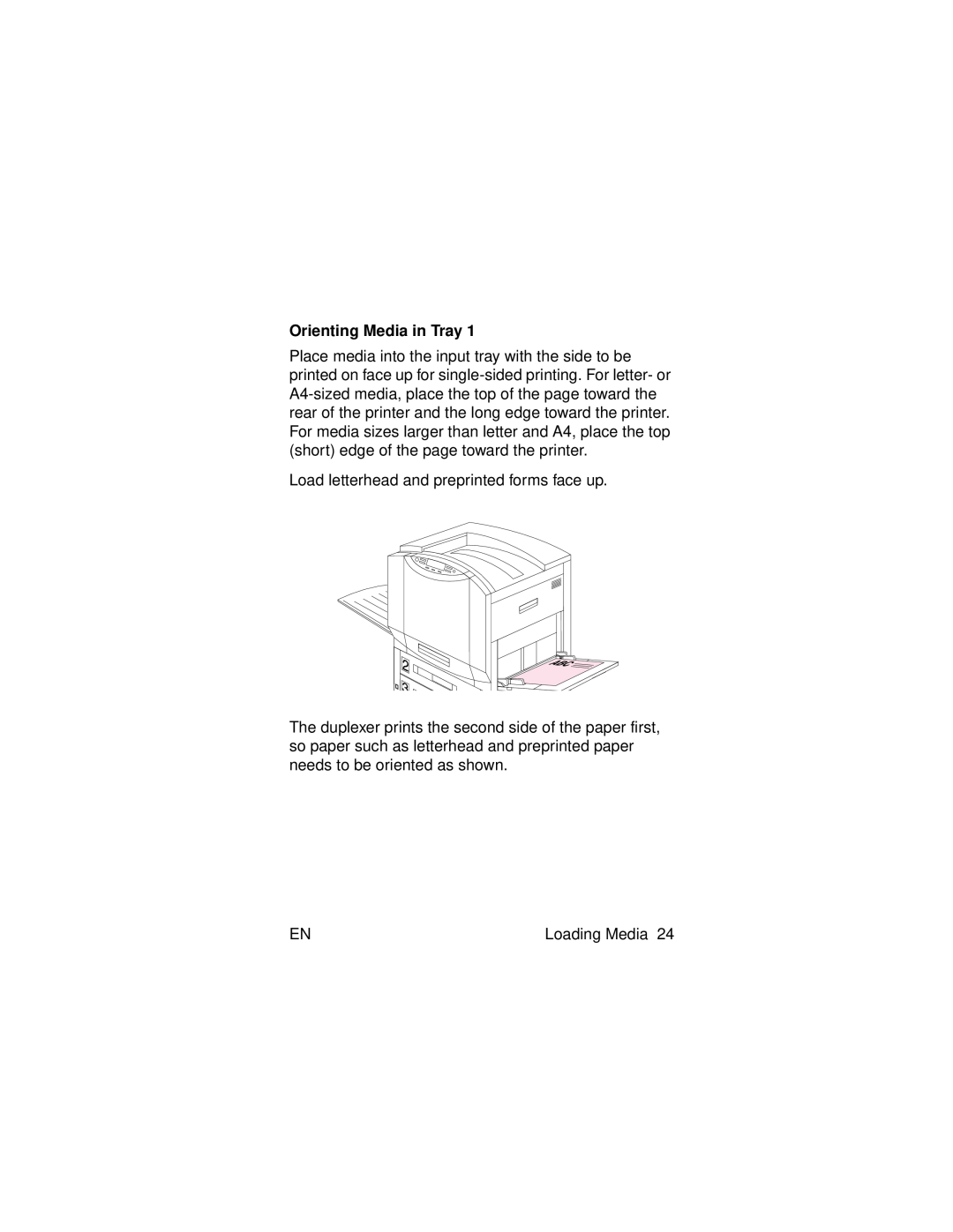 HP 8000 s manual Orienting Media in Tray 