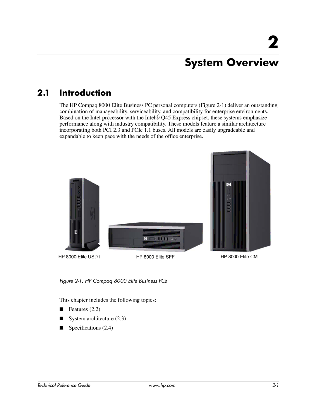 HP 8000 manual System Overview, Introduction 