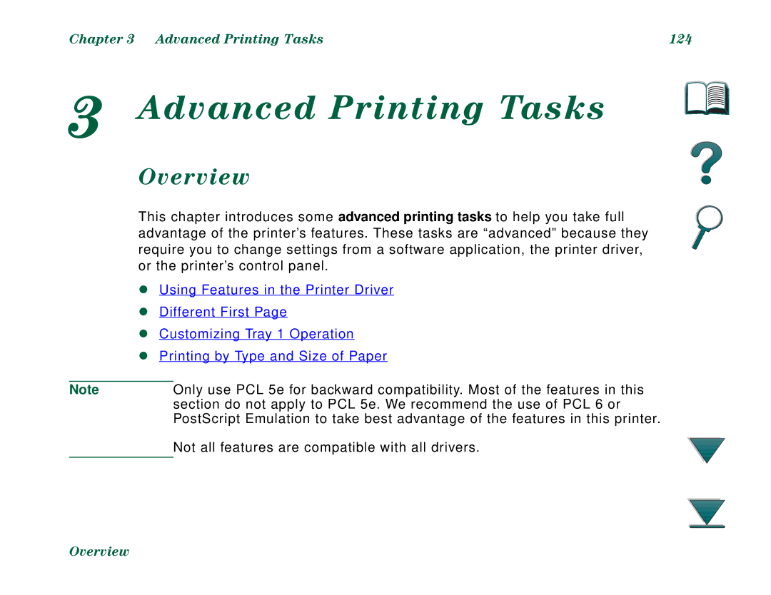 HP 8000DN, 8000N manual Advanced Printing Tasks 124 