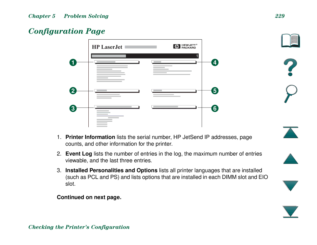 HP 8000N, 8000DN manual Problem Solving 229, On next 