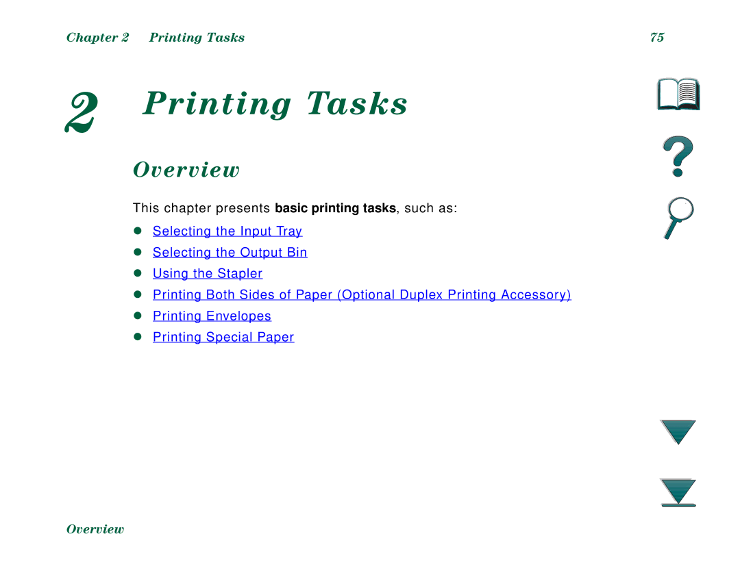 HP 8000N, 8000DN manual Printing Tasks 