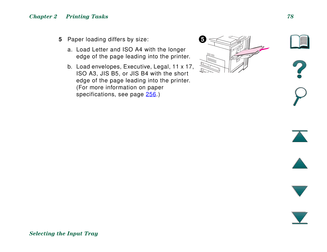 HP 8000DN, 8000N manual Paper loading differs by size 