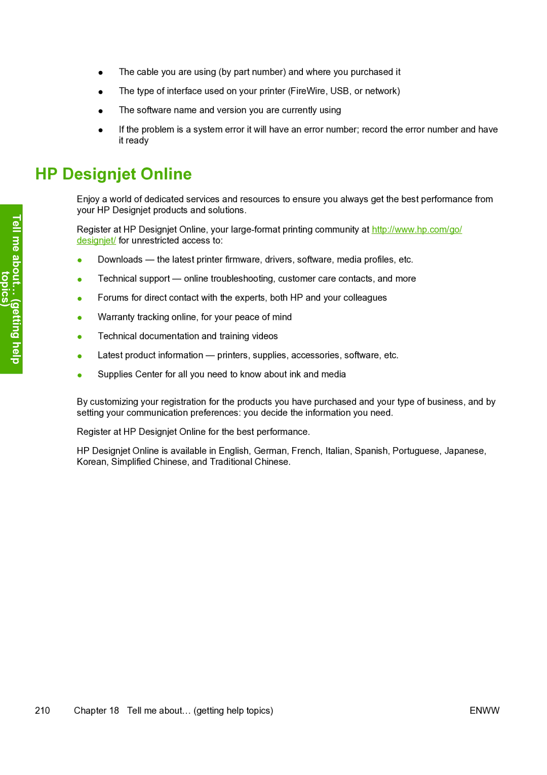 HP 8000s manual HP Designjet Online 