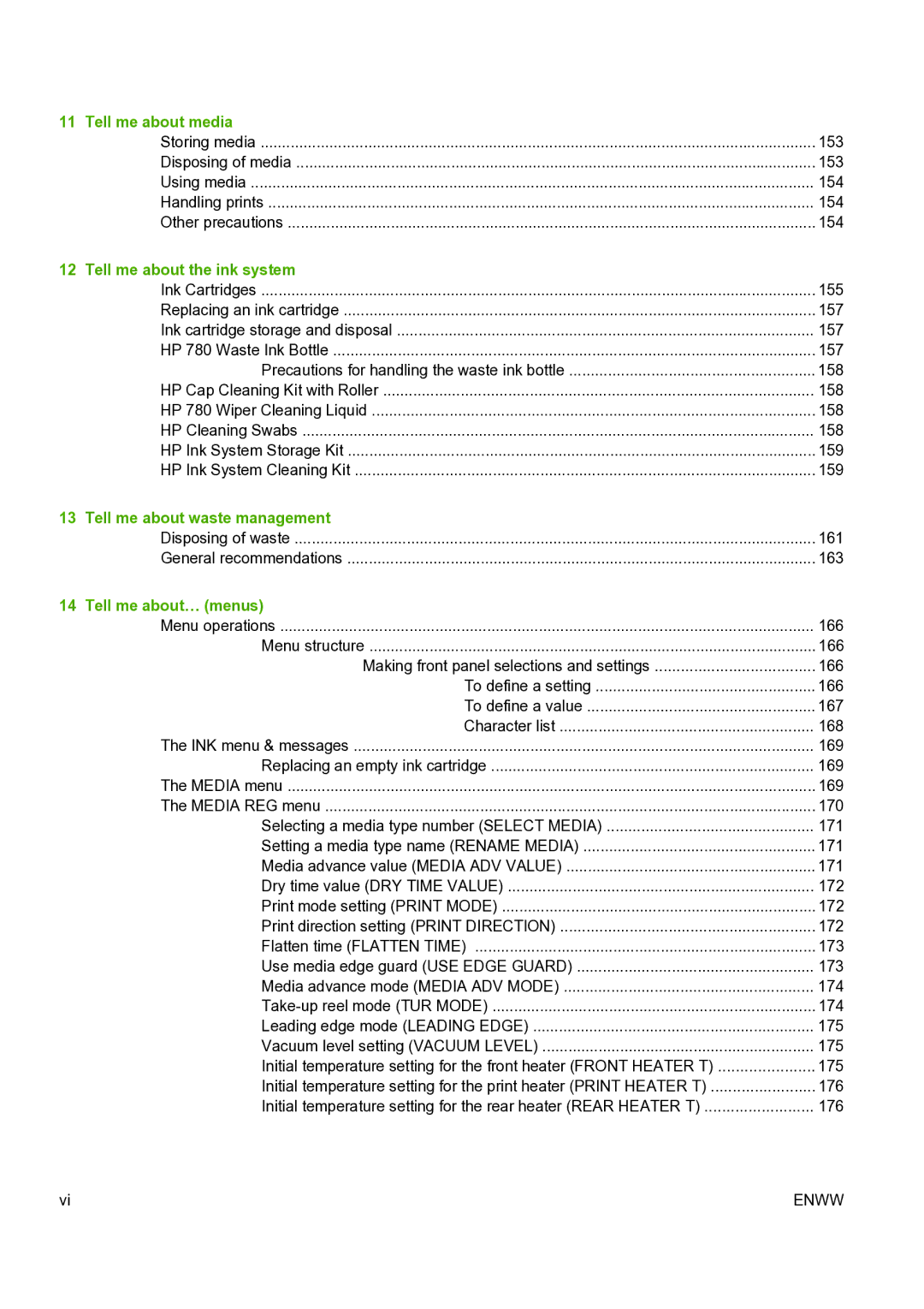 HP 8000s manual Tell me about media 