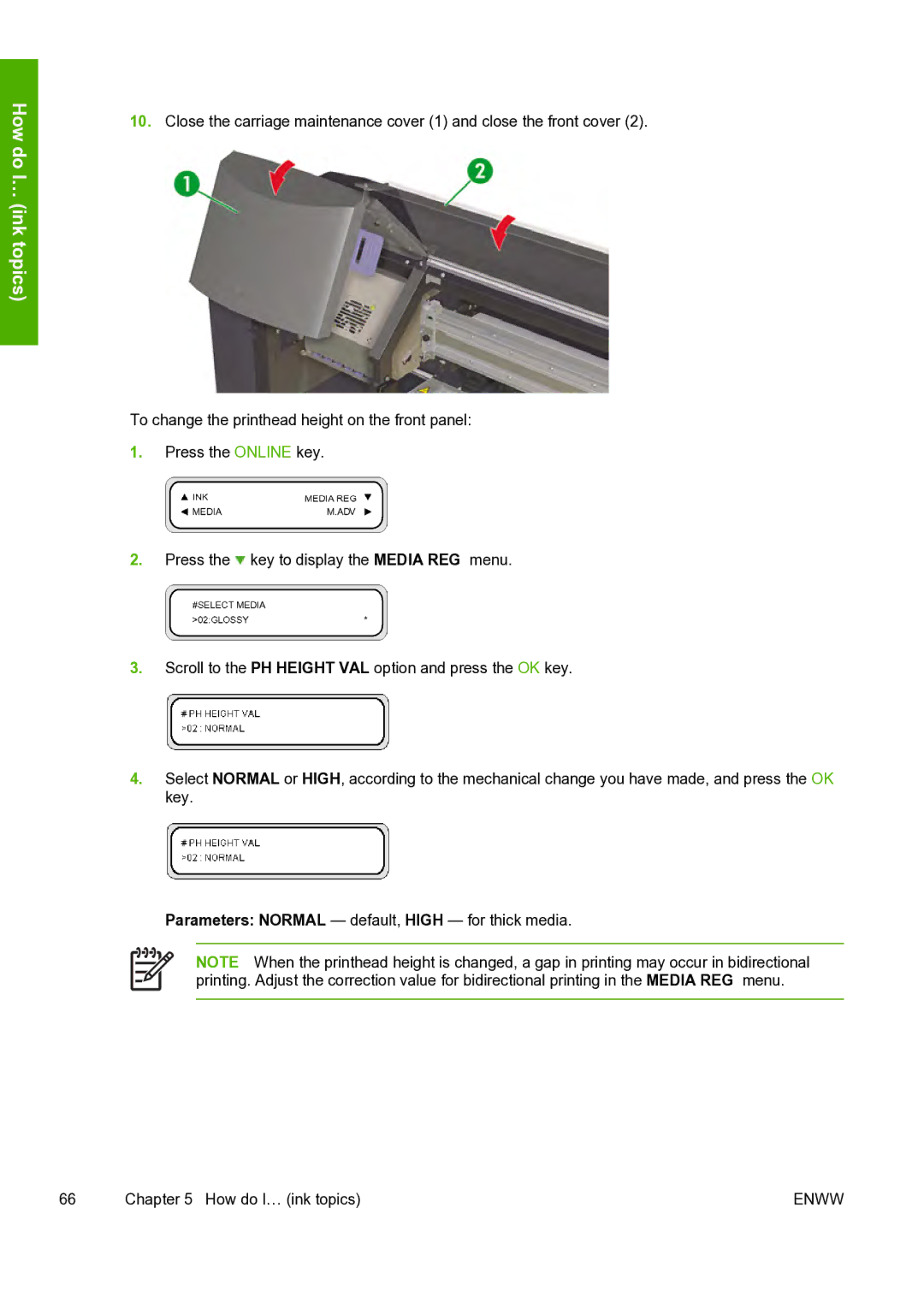 HP 8000s manual How do I… ink topics 