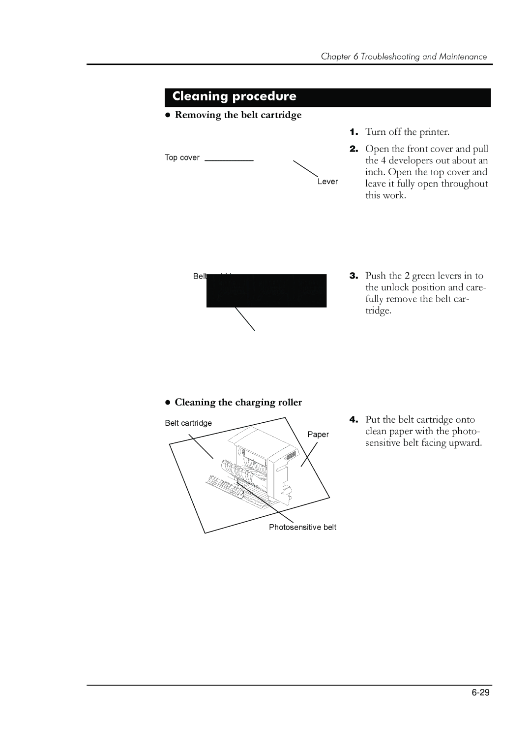 HP 8008N manual Cleaning procedure 