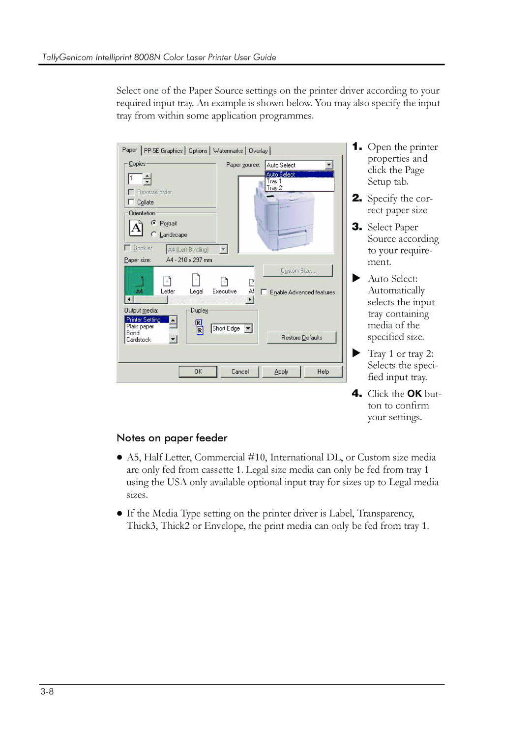 HP 8008N manual 