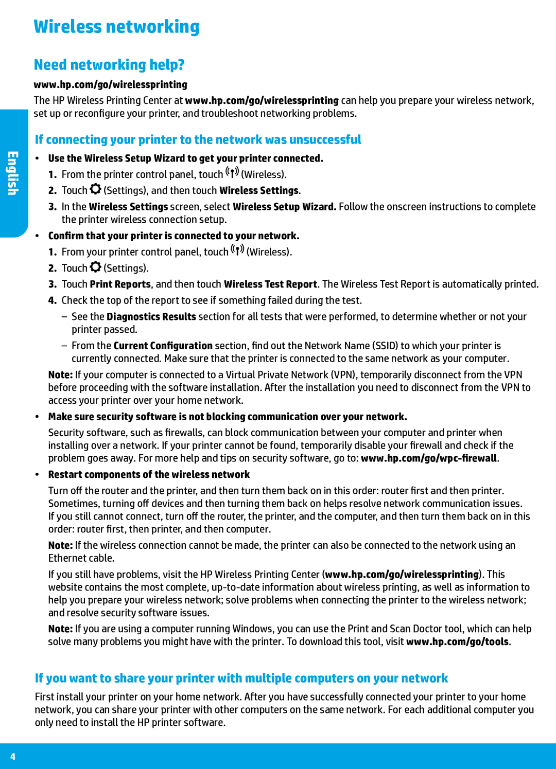 HP 8040 with Neat manual Wireless networking, If connecting your printer to the network was unsuccessful 