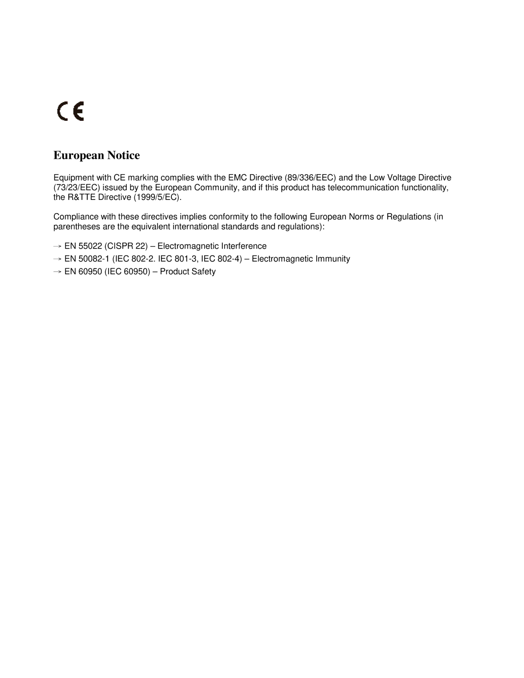 HP 80XL302 manual European Notice 