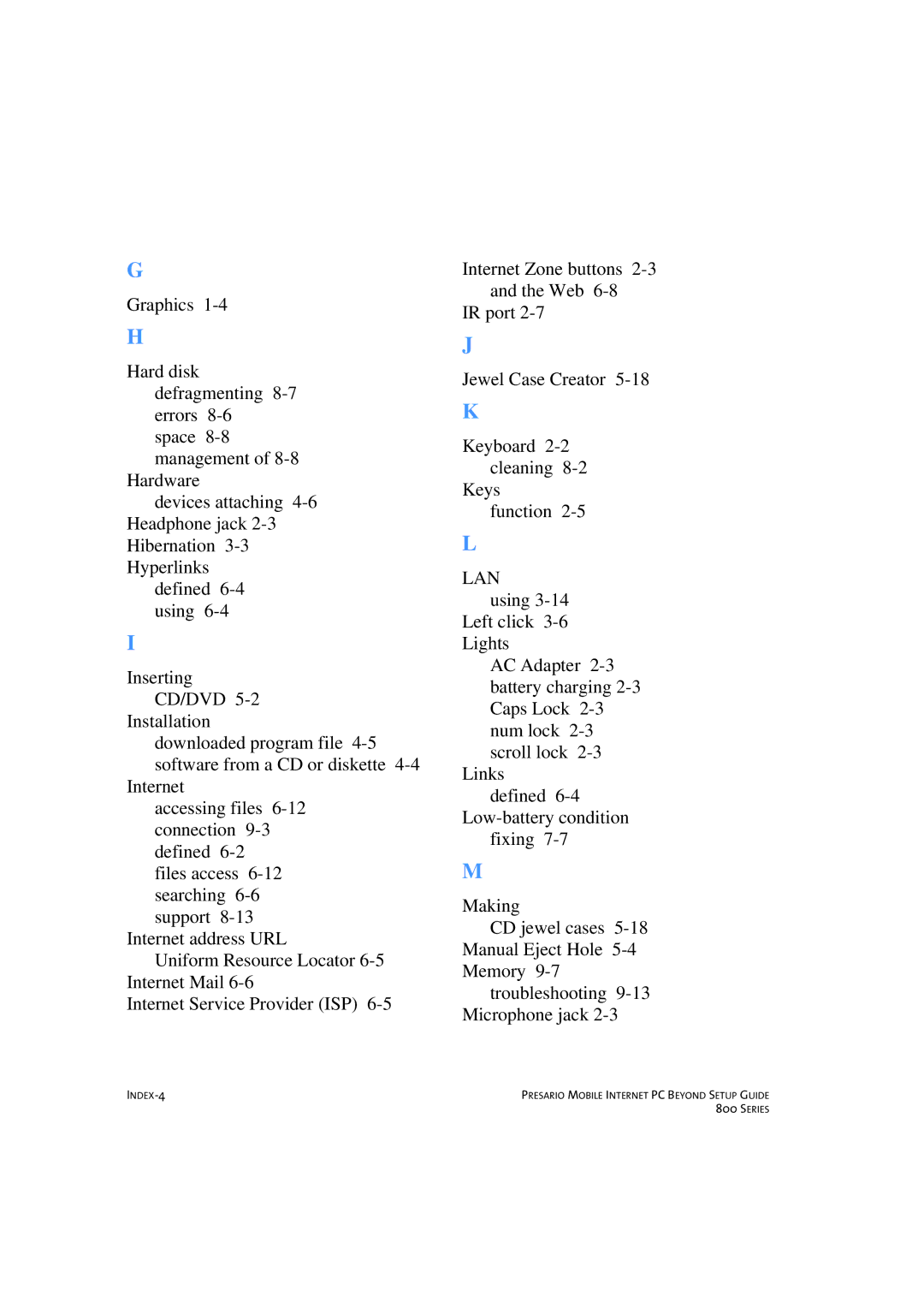 HP 80XL458 manual Lan 