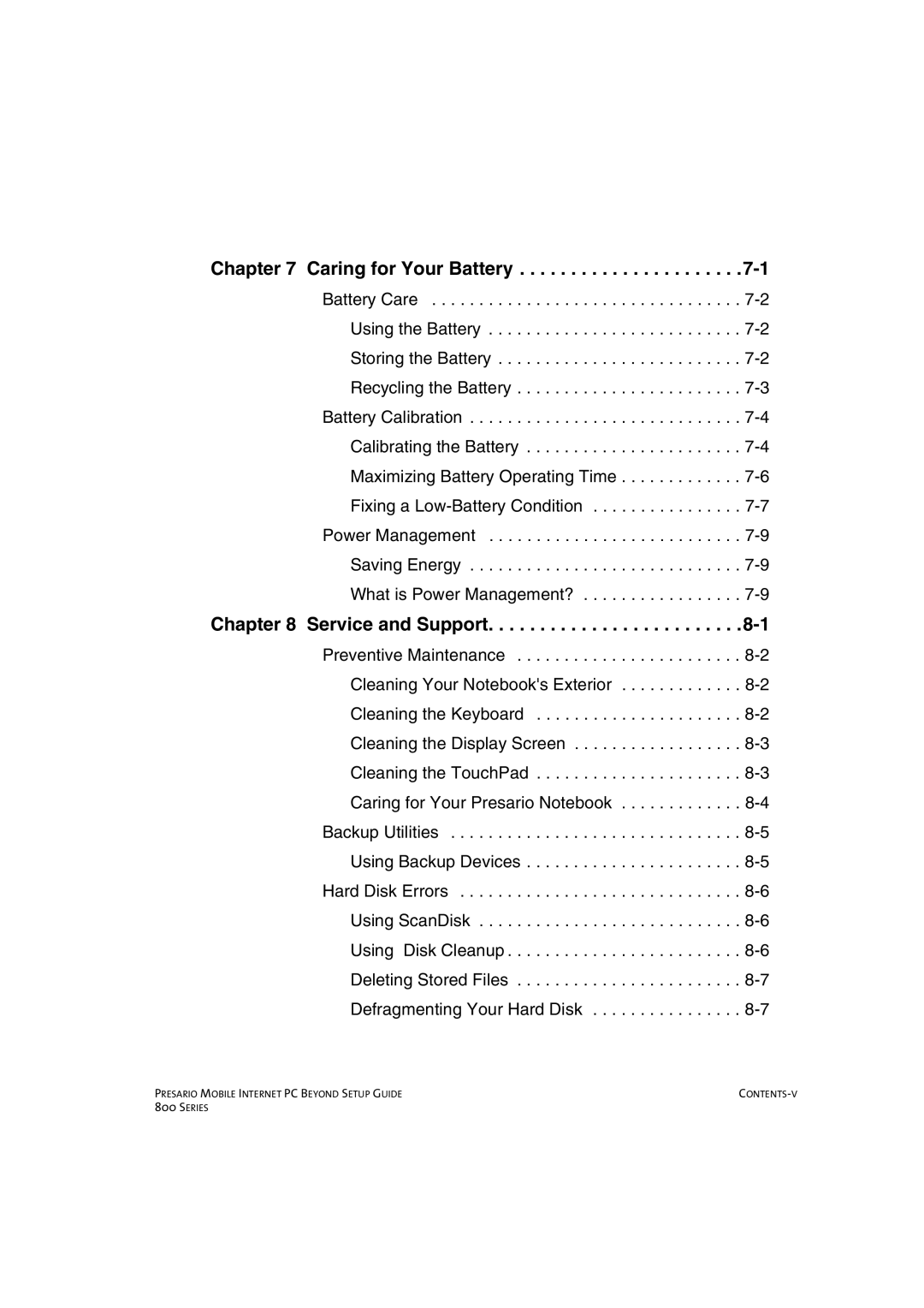 HP 80XL458 manual Caring for Your Battery 