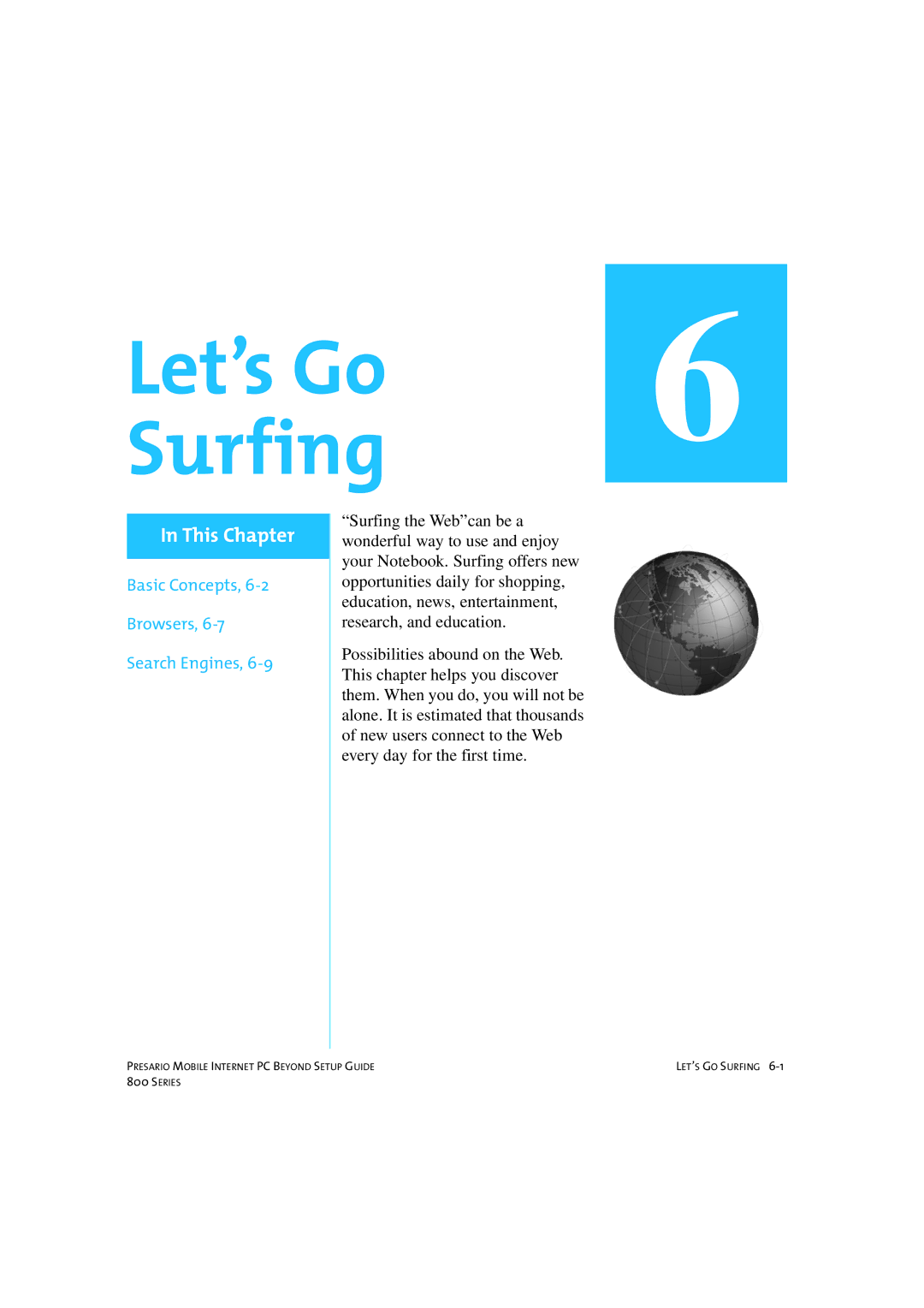 HP 80XL458 manual Let’s Go Surfing 