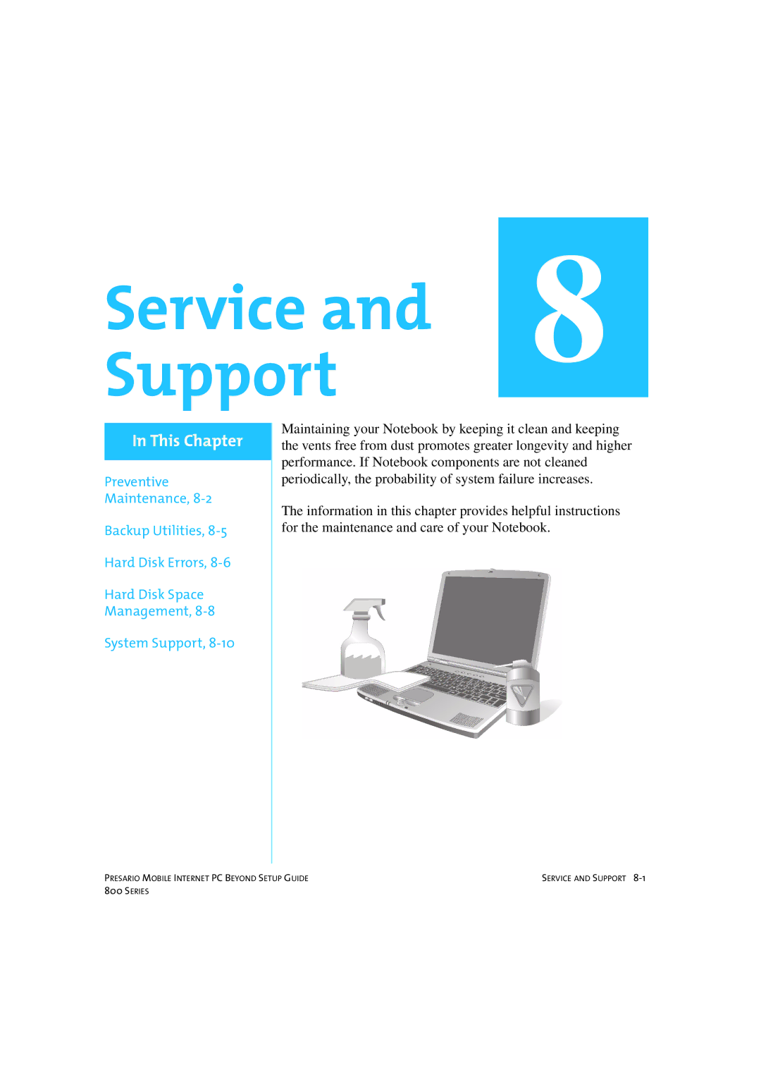 HP 80XL458 manual Service and Support 