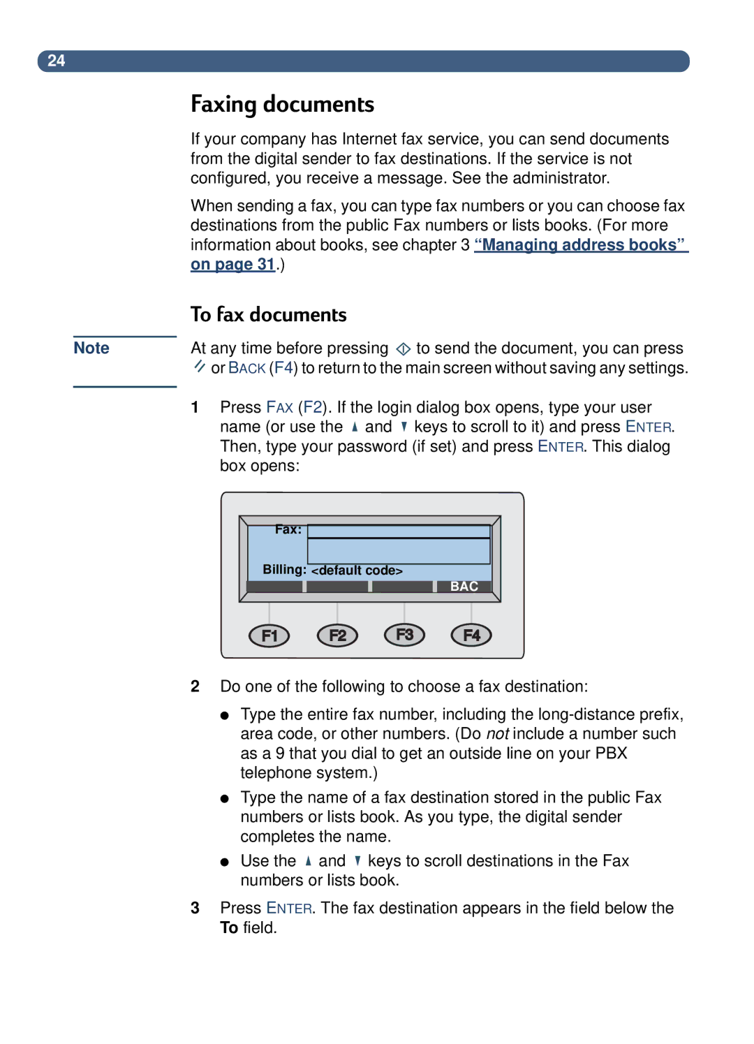 HP 8100C manual Faxing documents, To fax documents 