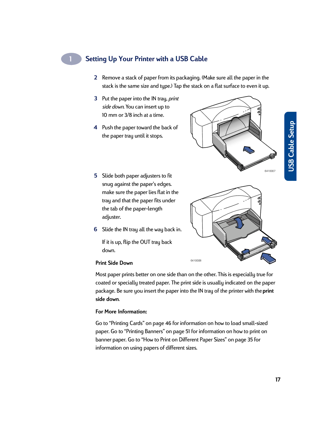 HP 830C, 810C manual Print Side Down 