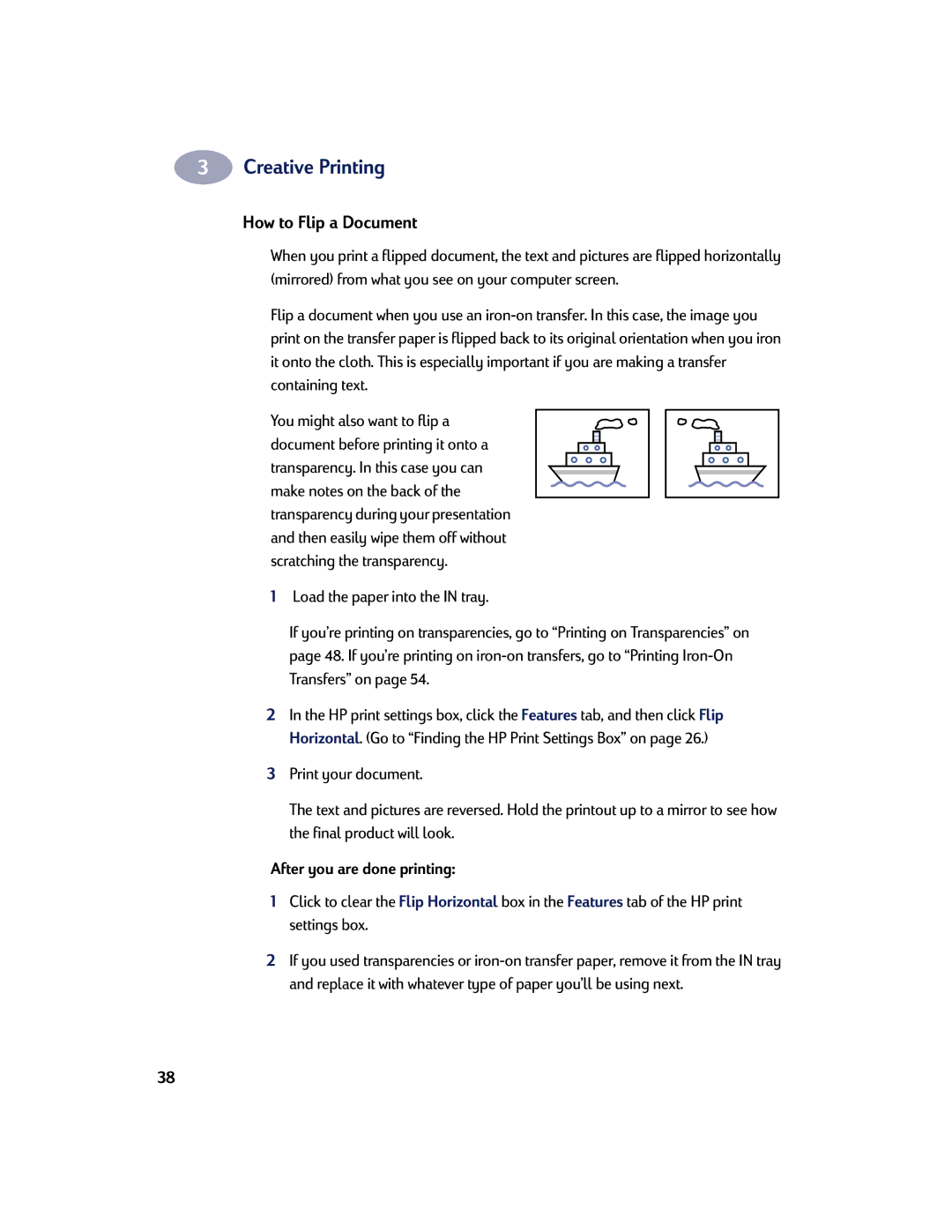 HP 810C, 830C manual How to Flip a Document 