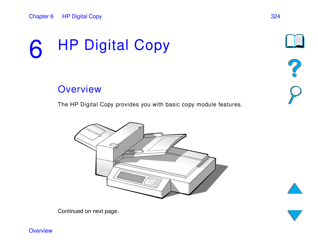 HP 8150 N, 8150 MFP, 8150 DN manual HP Digital Copy 324 