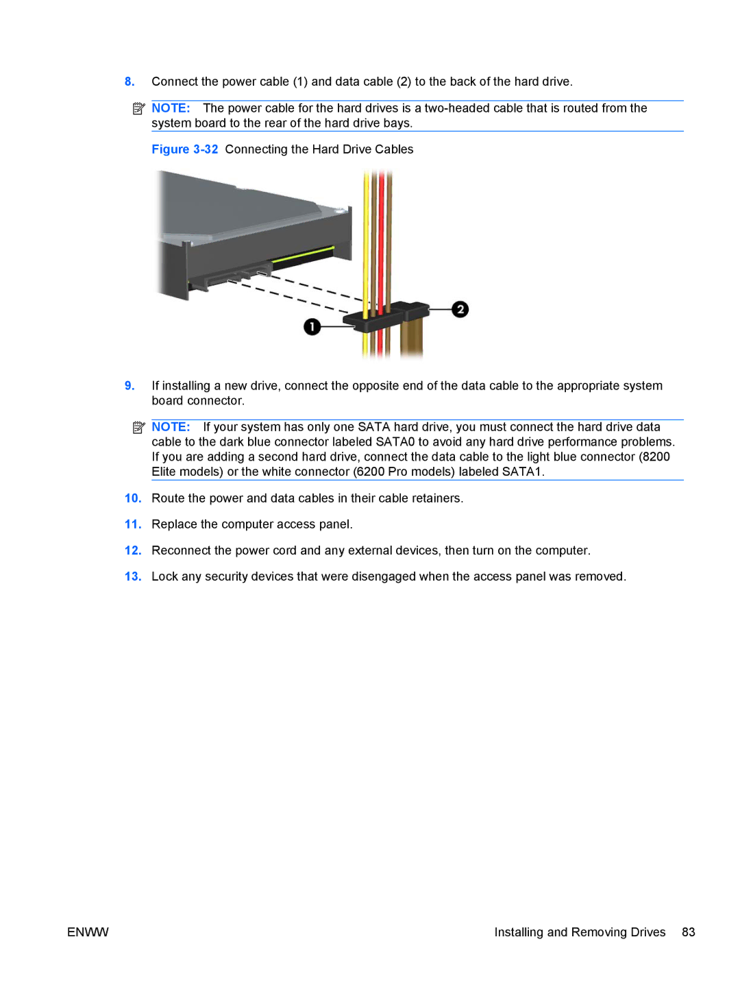 HP XZ779UA, 8200 QX285USABA, SP913UC, QN090AW, B2B13UT manual Enww 