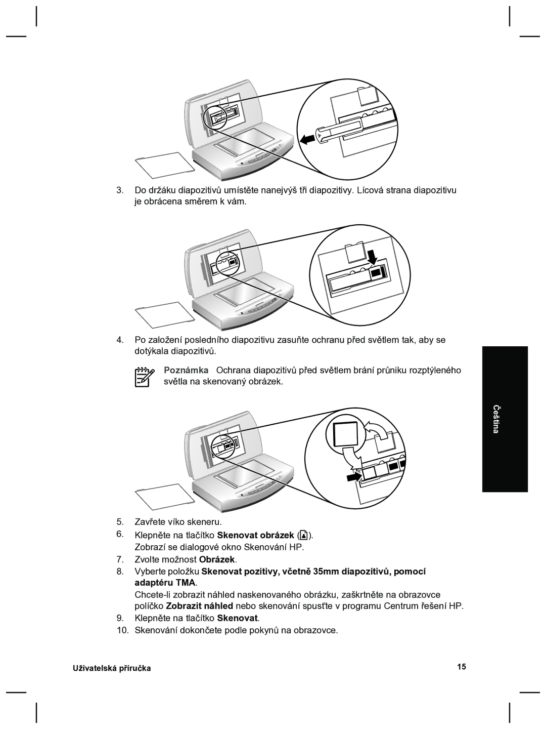 HP 8270 manual Čeština 