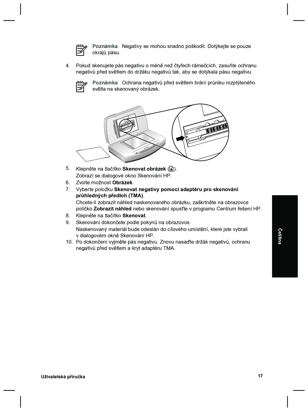 HP 8270 manual Čeština 