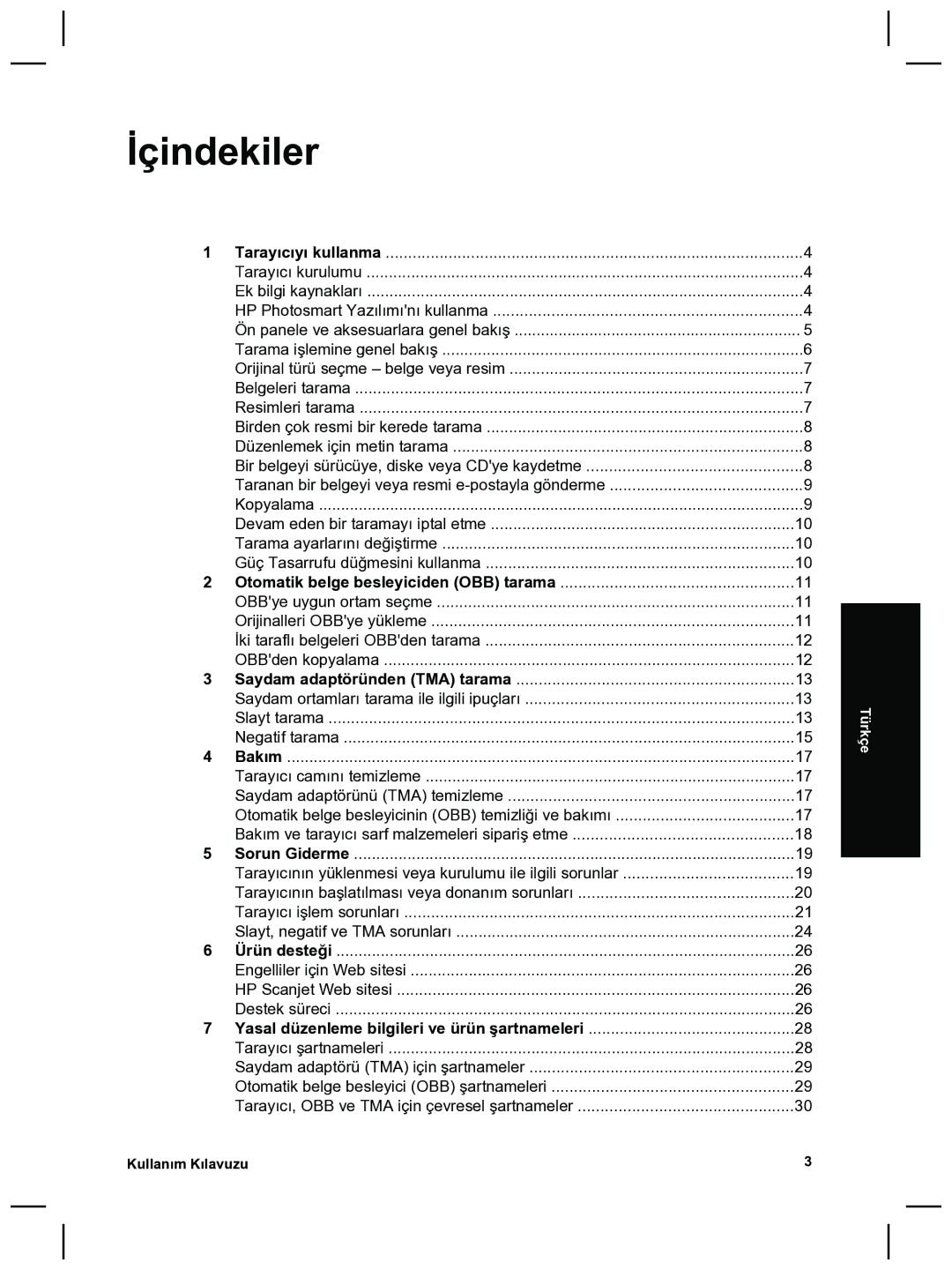 HP 8270 manual İçindekiler, Yasal düzenleme bilgileri ve ürün şartnameleri 