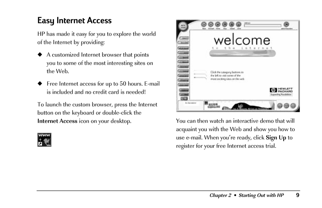 HP 8290 (US/CAN) manual Easy Internet Access 