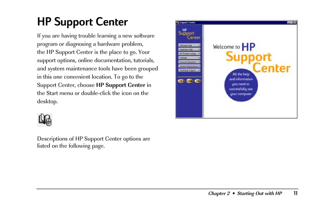 HP 8290 (US/CAN) manual HP Support Center 