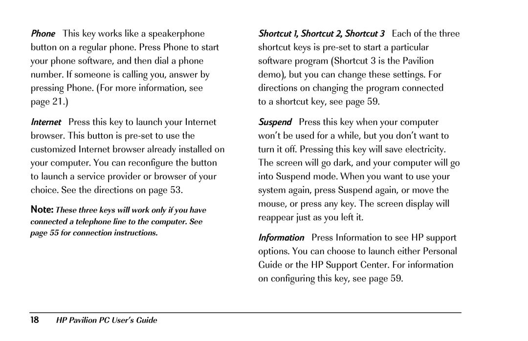 HP 8290 (US/CAN) manual HP Pavilion PC User’s Guide 