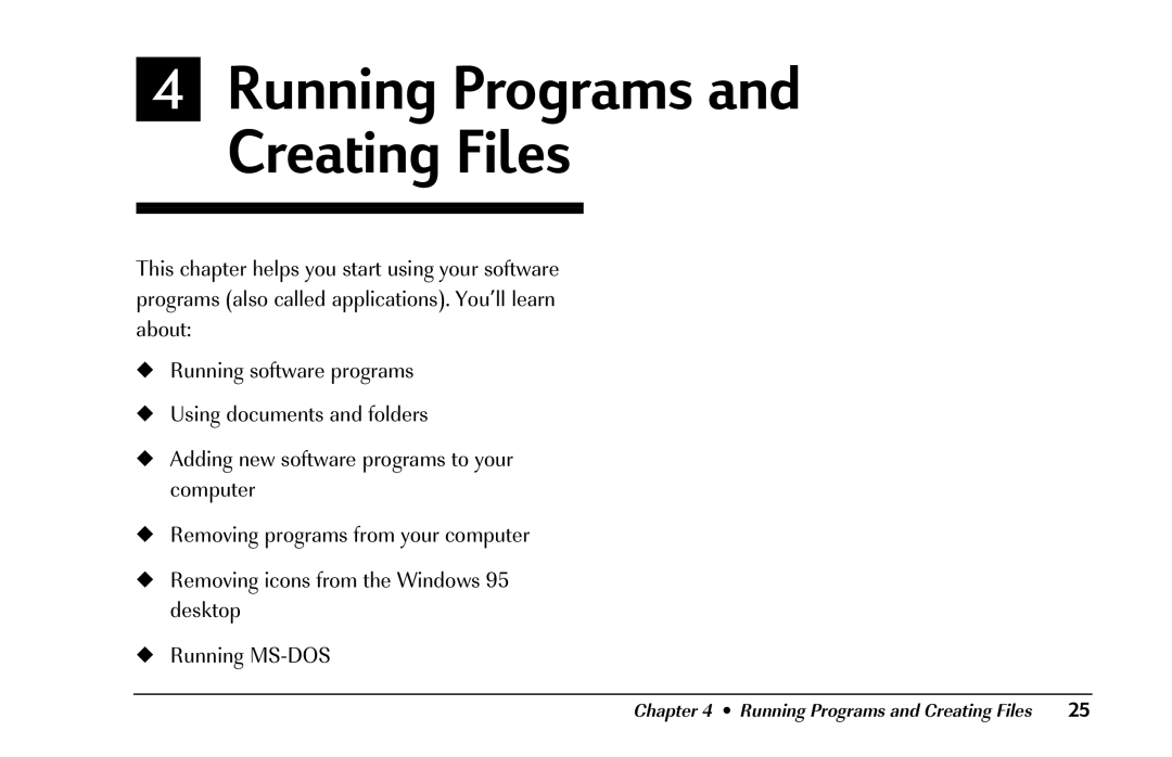 HP 8290 (US/CAN) manual Running Programs and Creating Files 