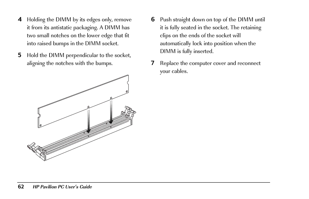 HP 8290 (US/CAN) manual HP Pavilion PC User’s Guide 